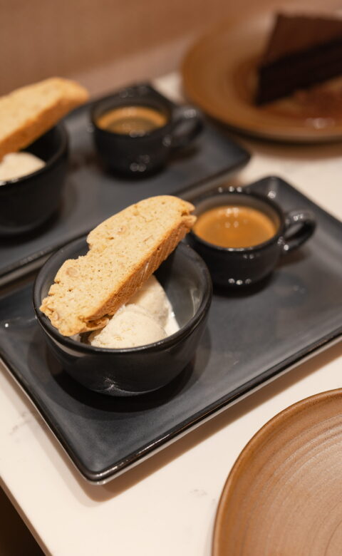 biscotti with affogato