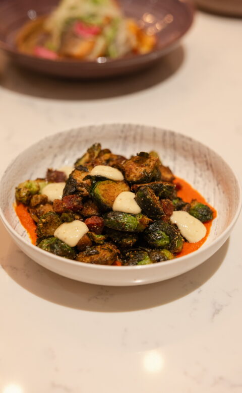 charred brussels sprouts